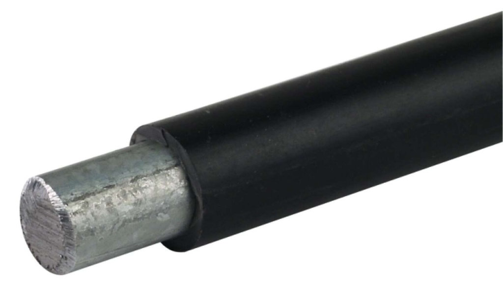 Wajda Solid circular wire, Galvanized steel, 50mm2, PVC coated 800108