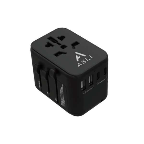 ASLI UNIVERSAL TRAVEL CHARGER GAN III 30W BLACK