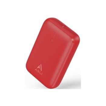 ASLI POWER BANK MINI PORTABLE CHARGER 10000 mAh RED