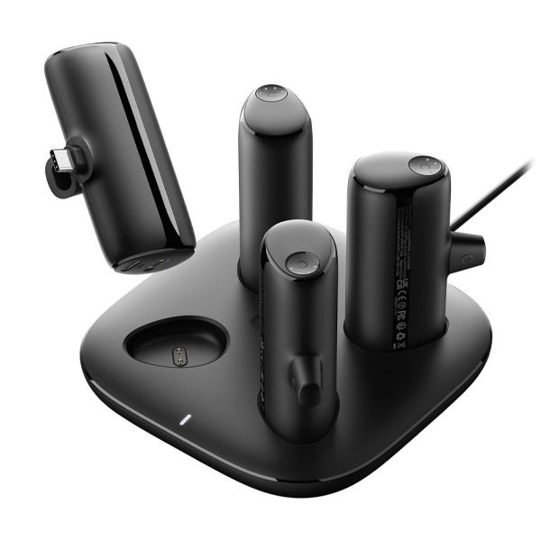 Asli Global Multi Link Connect Trio Mini Power Station With 2xusb-c &amp; 2xlightning Connector