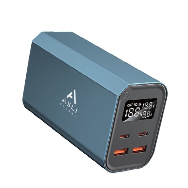 Asli Global Charge Pro Alloy 30000mah Pd Power Bank 100w Blue