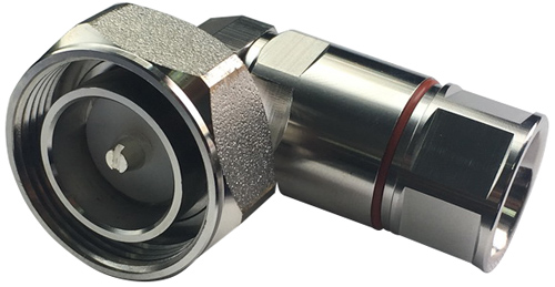 Wajda DIN Male Right Angle Connector for 1/2" Superflex Coaxial cable