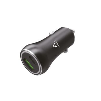 ASLI POWER RIDE PD 20W CAR CHARGER PD + QC3.0 BLACK
