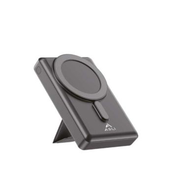 ASLI GLOBAL MAG CHARGE TURBO 10000 mAh MAGNETIC POWER BANK BLACK