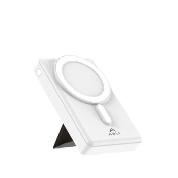 ASLI GLOBAL MAG CHARGE TURBO 10000 mAh MAGNETIC POWER BANK WHITE