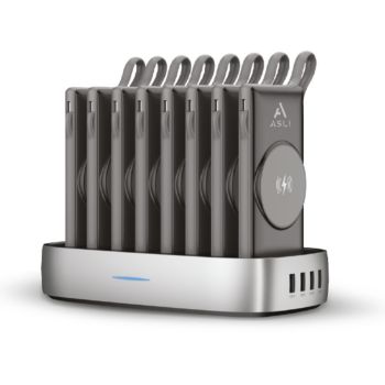 ASLI POWERSTATION+ 8 BATTERIES WITH WIRELESS CHARGING 10000 mAh BLACK