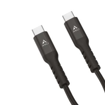 ASLI POWER WIRE+ II USB-C TO USB-C CABLE 1M BLACK
