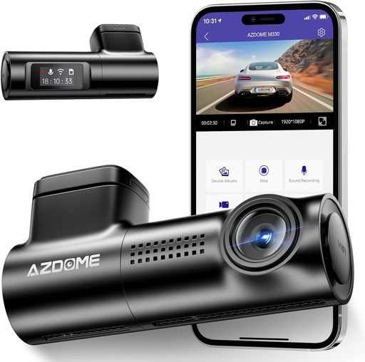 AZDOME M330 1080P FHD Dash Cam