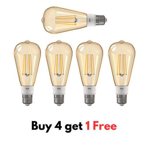 Yeelight Smart LED Filament Bulb ST64 pack 4+1