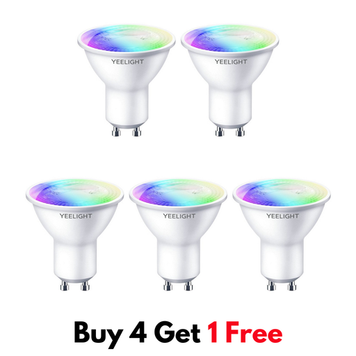 Yeelight GU10 Smart bulb Multicolor pack 4+1