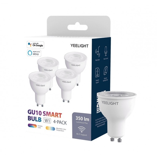 Yeelight GU10 Smart bulb Multicolor 4-pack