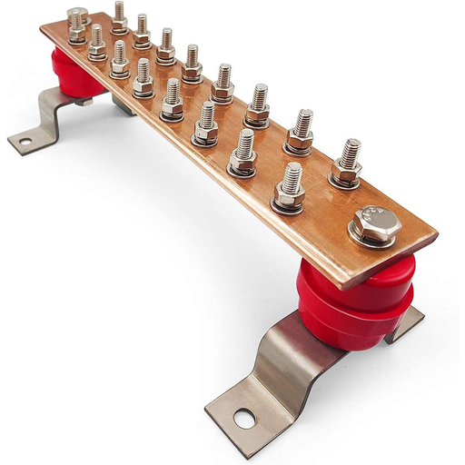 Wajda Copper Busbar 12 ways 500 x 30 x 5 mm