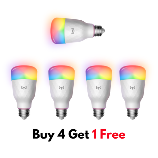 Yeelight Smart LED Bulb W3 Multiple color pack 4+1